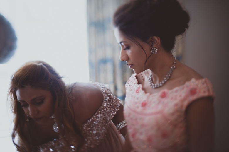 bride getting ready - Western Asian Wedding Photography