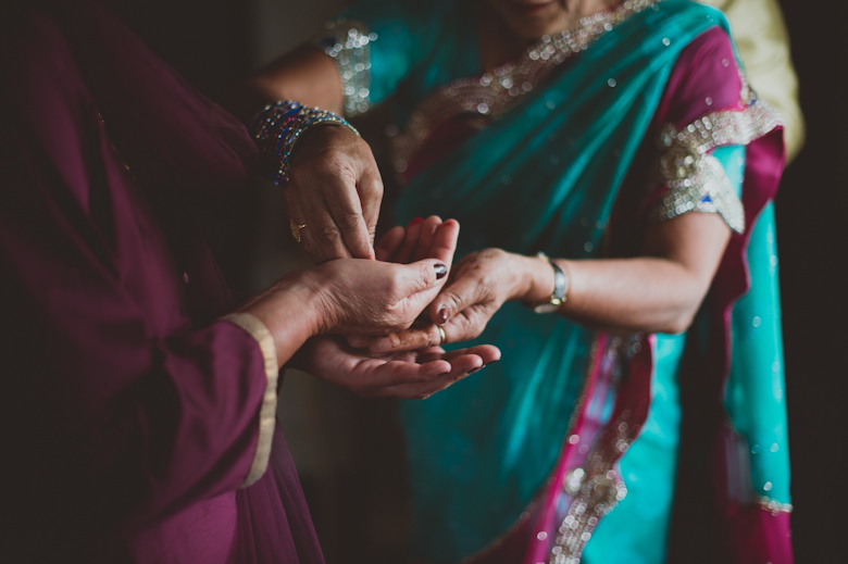 bride getting ready - Asian Wedding Photography - Hindu wedding photography - candid wedding photography