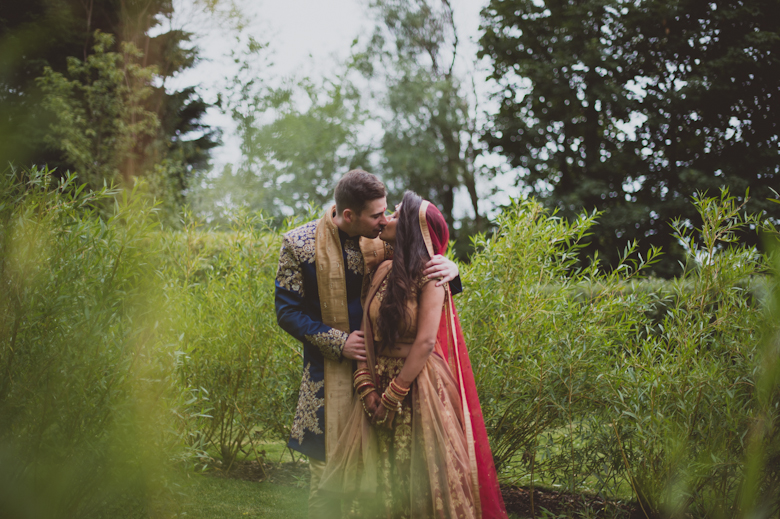 kiss - bride and groom kiss - Western Asian Wedding Photography - informal wedding photography
