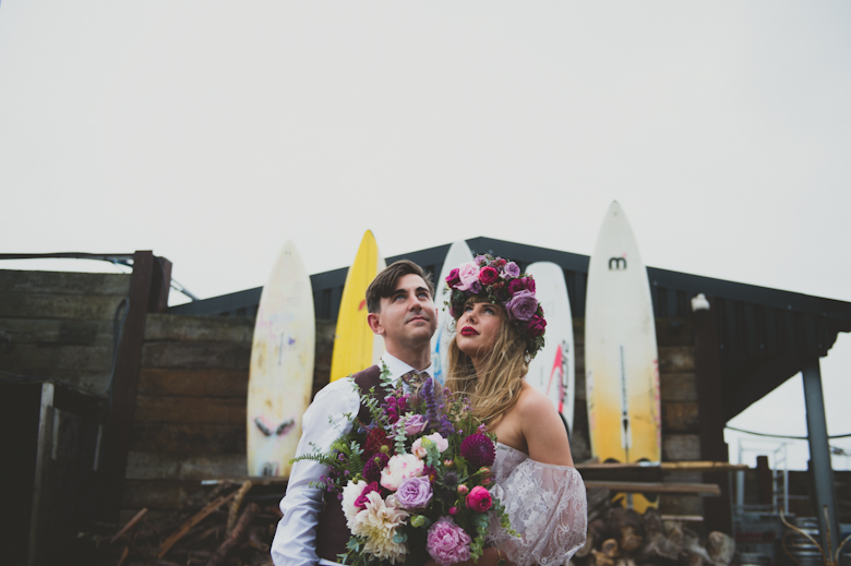 romantic bride and groom shot - Alternative Wedding Photographer