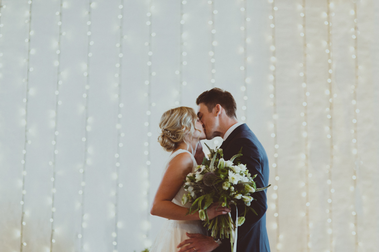 London wedding venues - Trinity Buoy Wharf - ceremony kiss - natural wedding photography - alternative photographer London