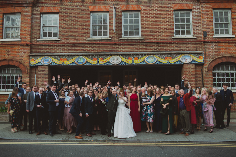 Group shot - Core Clapton London - wedding venue