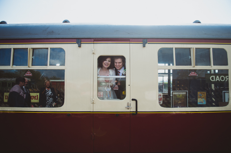 Railway wedding photography, Buckinghamshire Railway Centre Wedding