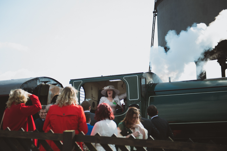 Guests having fun on the train - Buckingham Railway Centre