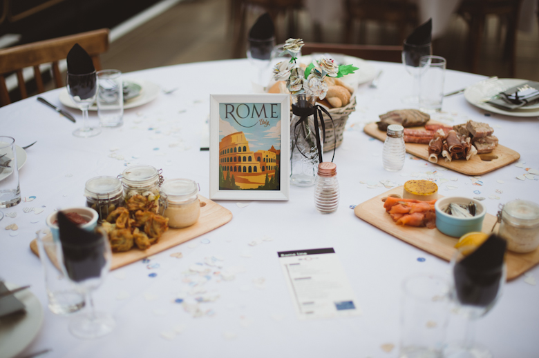 Table deco - Buckinghamshire Railway venue