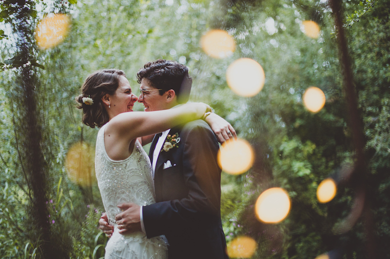 fun wedding couple