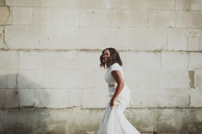 happy bride candid shot - Candid Wedding Photography