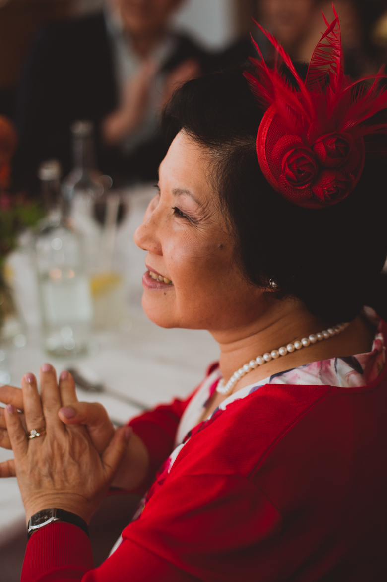 mother of the groom at the speech