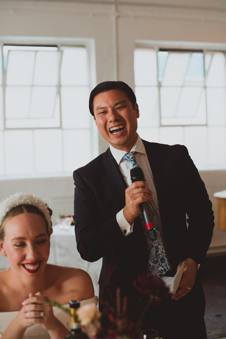 Groom's speech at the Bistrotheque, East London Wedding