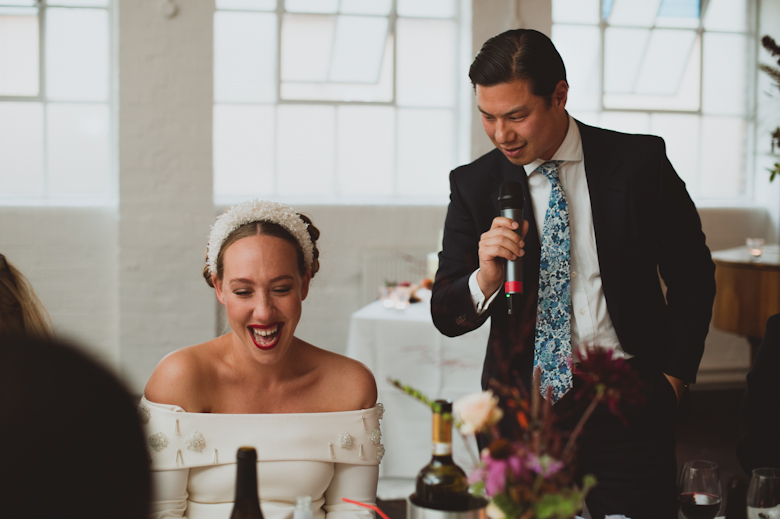 Groom's speech at the Bistrotheque, East London Wedding