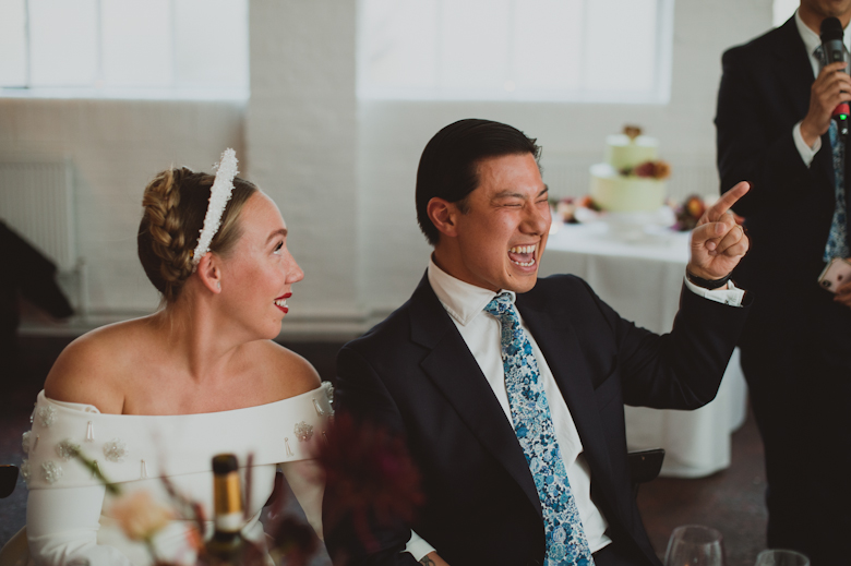 speeches - groom laughing