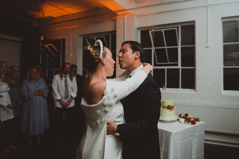 First dance at the wedding reception in East London - Bistrotheque