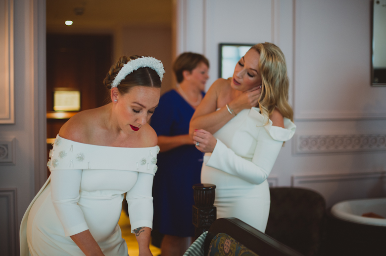 bride getting ready