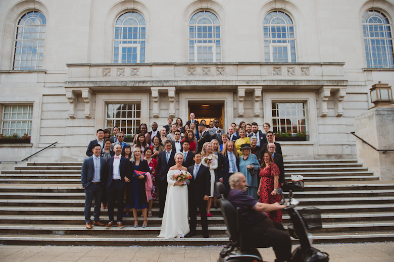 Hackney Town Hall Wedding group shot