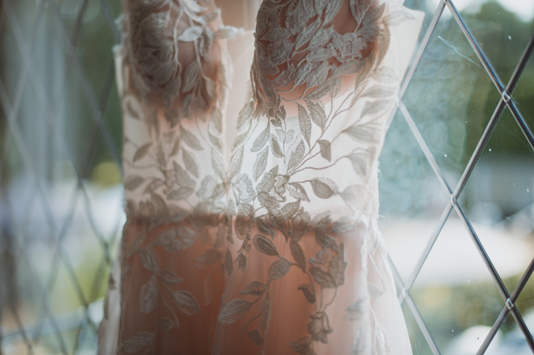 wedding dress detail shot