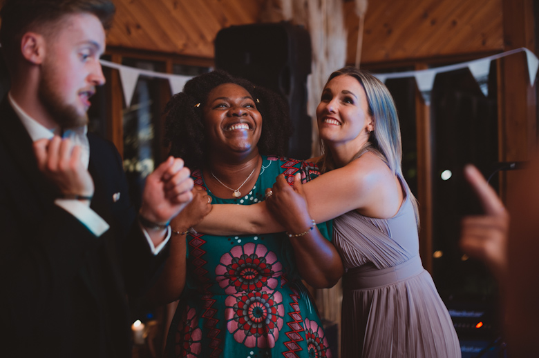 Intimate Outdoor Wedding by the river - fun on the dancefloor - party