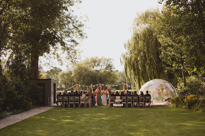 intimate ceremony wedding Bourne End by the river Berkshire photography
