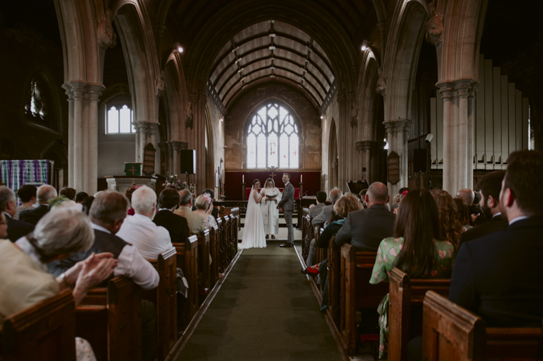 relaxed documentary wedding photographer uk church christian wedding