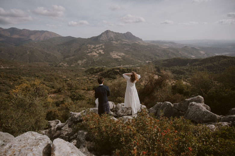 Spain Destination wedding Photographer - Mountain village wedding in Spain - Mountain wedding photography - candid