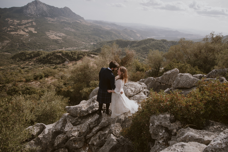 Spain Destination wedding Photographer - Mountain village wedding in Spain - Mountain wedding photography - candid