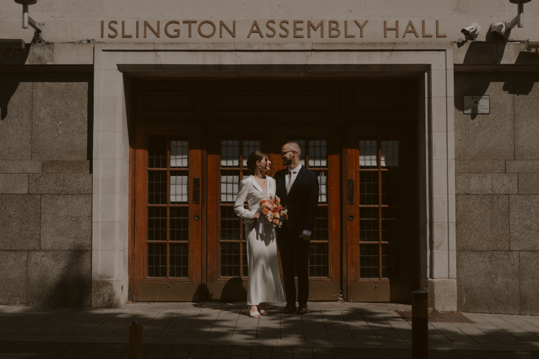 Islington Town Hall Wedding Photographer London - Candid photography - 35mm film photographer